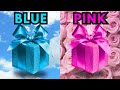 choose your gift 2 gift box challenge  blue and pink pickonekickone giftboxchallenge