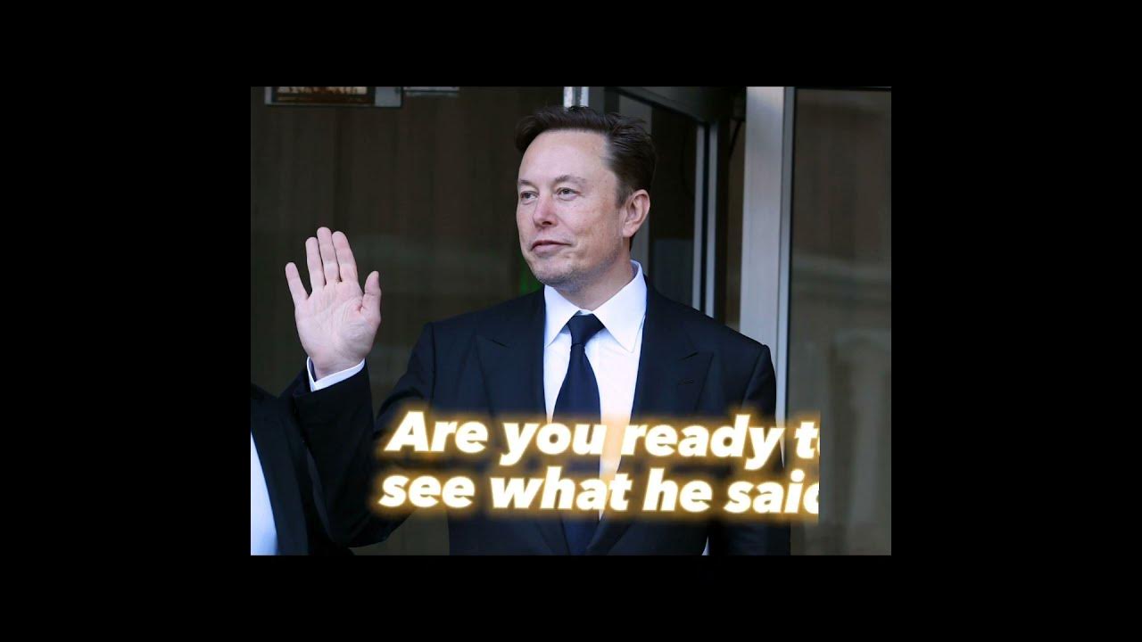 Elon Musk New Announcement - YouTube