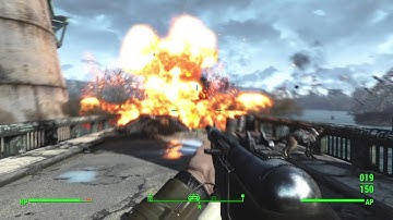 Watch out for frag mines on Tucker Memorial Bridge - Fallout 4