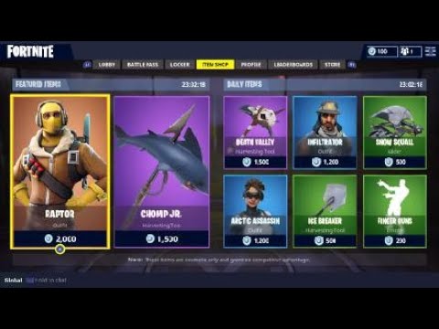 daily items and skins today in fortnite battle royale feb 8th 2018 - fortnite daily skins