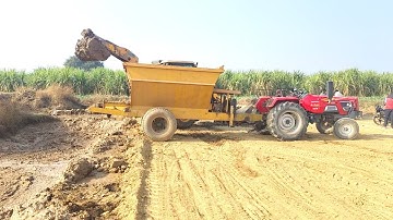 Mahindra Arjun tractor 555 Di and mitti trolley loading ET banane wali kara ki machine video
