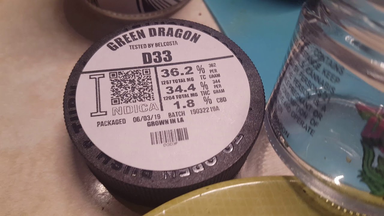 Green dragon d-33 THC of 36.2
