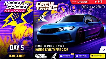 Need For Speed: No Limits | Honda Civic Type R 2023 Day 5 (Jean Claude)