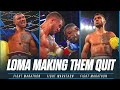 Every fight that loma made someone quit  fight marathon