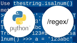 In Python, how do I check if a string has alphabets or numbers? Profile