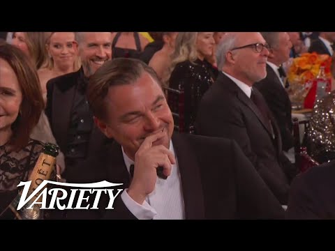 Ricky Gervais Roasts Leonardo DiCaprio at the Golden Globes