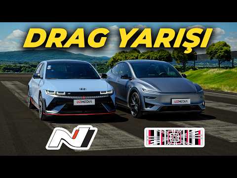 DRAG YARIŞI: Hyundai Ioniq 5N (641hp) vs 2026 Tesla Model Y Performance (618hp)