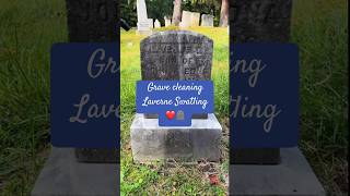 Two year old Laverne #gravegeeks #cemetery #grave #gravestonecleaning  #preserveheritage #taphophile