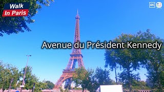Avenue du Président Kennedy (4K) | Paris Walking Tour 2025