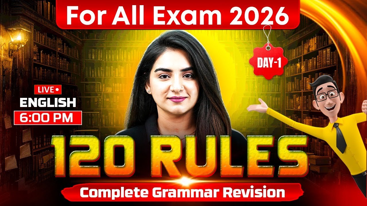120 Rules of Grammar | Bank Exam 2026 | English for Bank Exams | by Anchal Ma'am #1