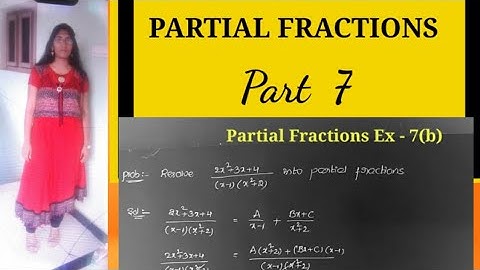 PARTIAL FRACTIONS / MATHS 2A Partial Fractions / Partial Fractions INTER 2nd year