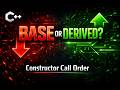 C++ Inheritance: Base ya Derived Pehle? 🤯 | Constructor Call Order Explained in Hindi