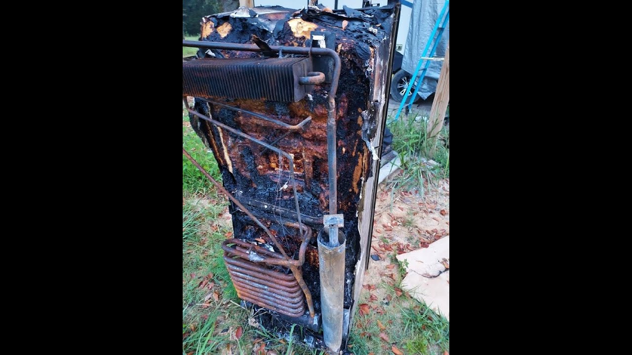 Refrigerator Fire!!!...An RVer's Worst Nightmare - YouTube