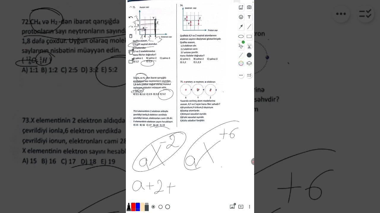 Atomun quruluşu 64-84 test izahı RFM 