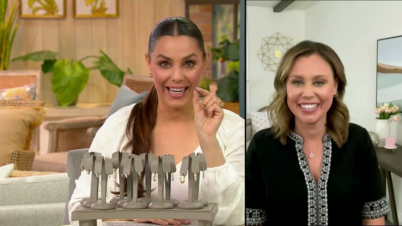 Diamonique Choice of Size and Cut Hoop Earrings, Sterling Silver on QVC