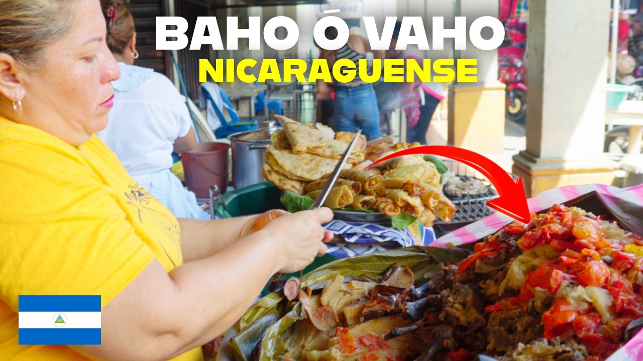 El Mejor BAHO NICA 🇳🇮 en León Nicaragua | Comida Callejera Típica 🔥