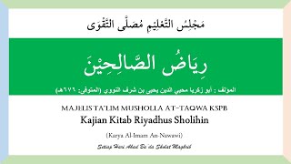 31 Kajian Kitab Riyadhus Sholihin  Bab 11 Mujahadah  Hadits Ke111