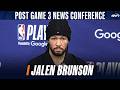 Jalen Brunson discusses final possession of Knicks Game 3 loss to Hawks