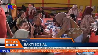 SEKDA ROHIL BUKA PENGOBATAN MASSAL KIN MEN RIAU PEDULI