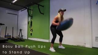 Bosu Ball PushUps to Stand Up