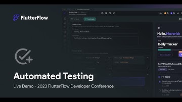 Automated Testing - FlutterFlow Live Demo | FFDC 2023