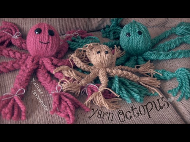 Diy Yarn Octopus Doll How To Socraftastic Youtube