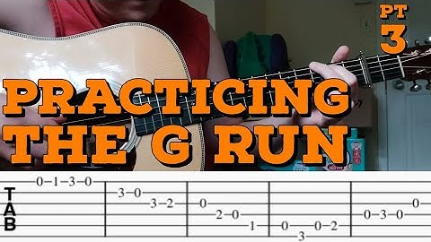 How to make your playing sound more like bluegrass. Using the G RUN (PART 3)