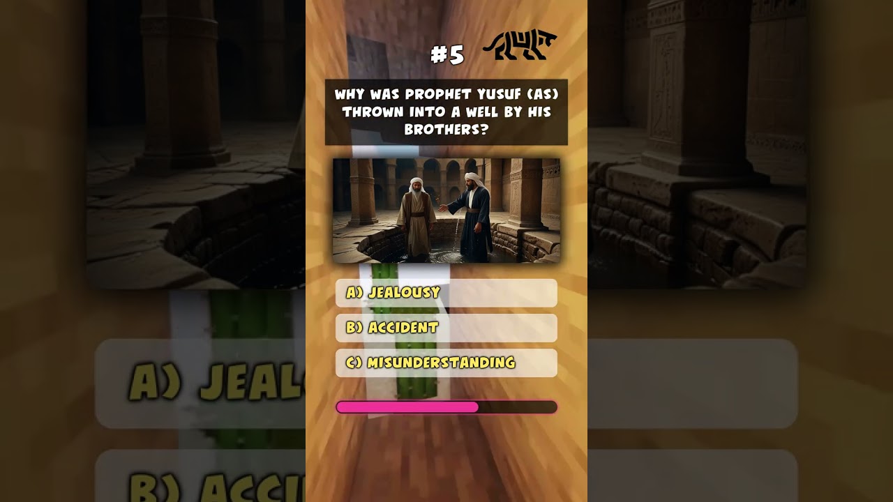 From the Well to the Throne 👑 Prophet Yusuf (AS) Quiz