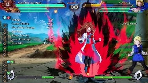 Android 21 Lab coat midscreen rejump (Crazy damage)