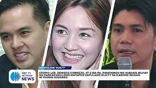 Cedric Lee, Deniece Cornejo, at 2 iba pa, pinatawan ng habang-buhay na pagkakakulong