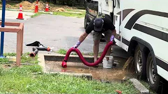 RV real life sewer dump