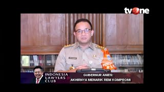 [FULL] Gubernur Anies: Akhirnya Menarik Rem Kompromi | ILC tvOne (15/9/2020)