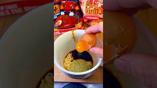 Best Ramen Hack Ever Fire Bull Carbonara Edition