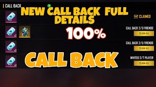 How To Upload Free Fire Call Back New Event Full Datels 100% Garanti