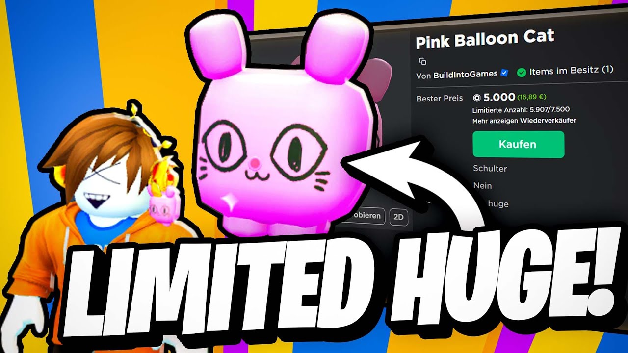 HUGE PINK BALLOON CAT BEKOMMEN! + Huge Giveaway YouTube