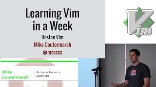 Learning Vim in a Week