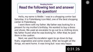 Ujian Praktik Bahasa Inggris kelas 6