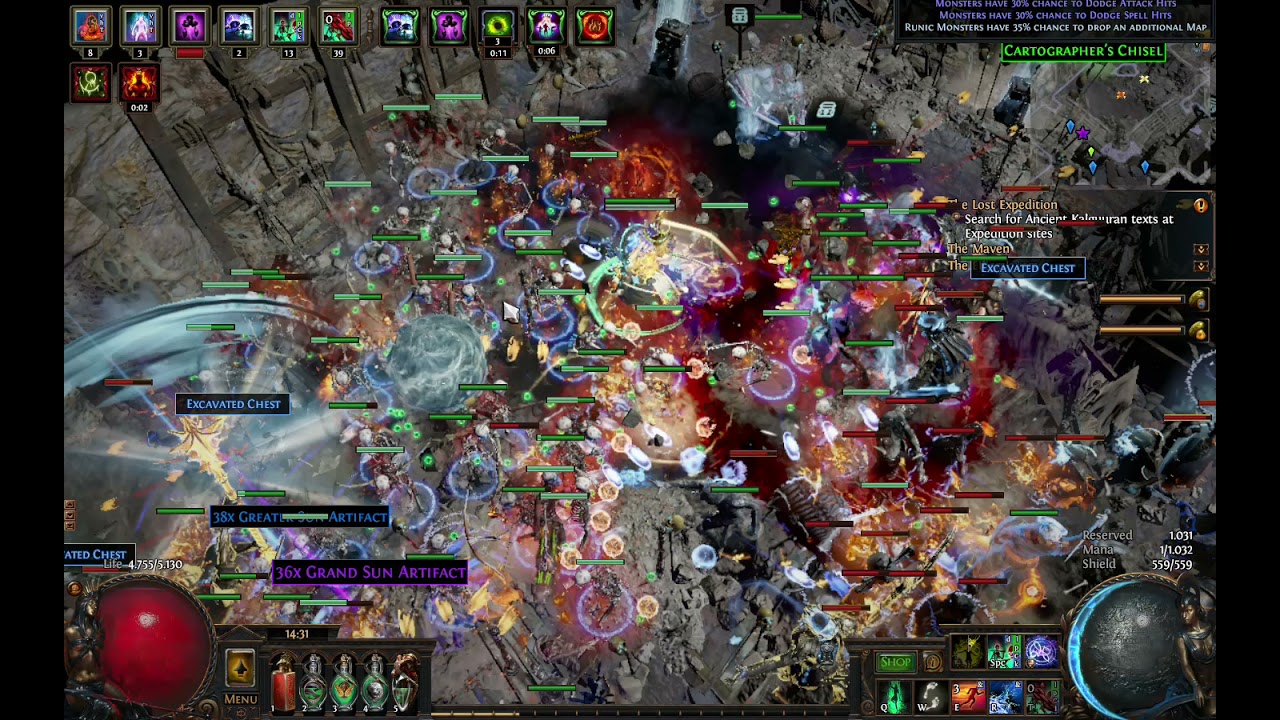 Skeletons Mage - T16 clear