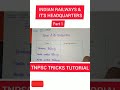 INDIAN RAILWAYS AND IT'S HEAD QUARTERS/SOURCE:10TH STANDARD SAMACHEER BOOK.#tnpscgroup4 /TNPSC.