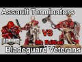 Bladeguard Veterans vs Assault Terminators - Blood Angels 9th Edition