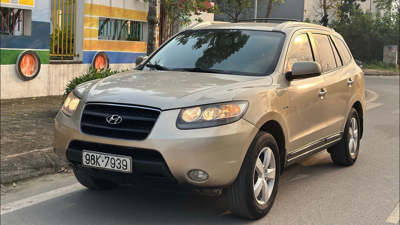 178tr HYUNDAI SANTAFE 2009 nhập Hàn stđ 2 cầu đăng kiểm mới alo 0346871990