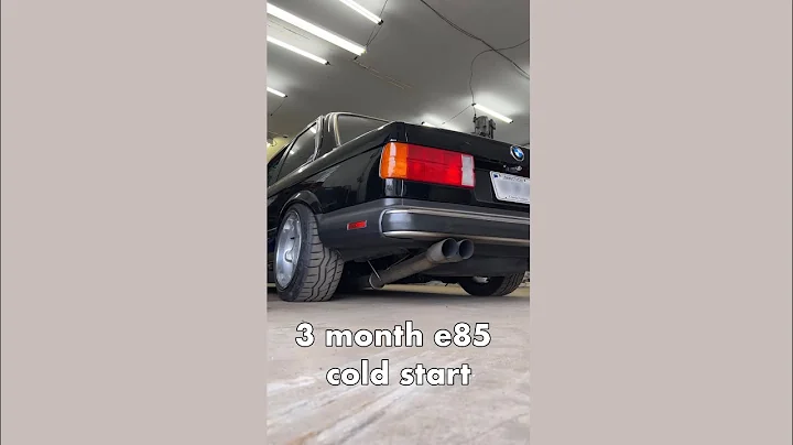 hibernation is over #650whp #turbo #m50 #e30 #bmw #e85 #coldstart