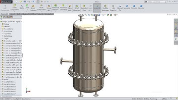 Solidworks tutorial | Sketch Chemical Reactor in Solidworks