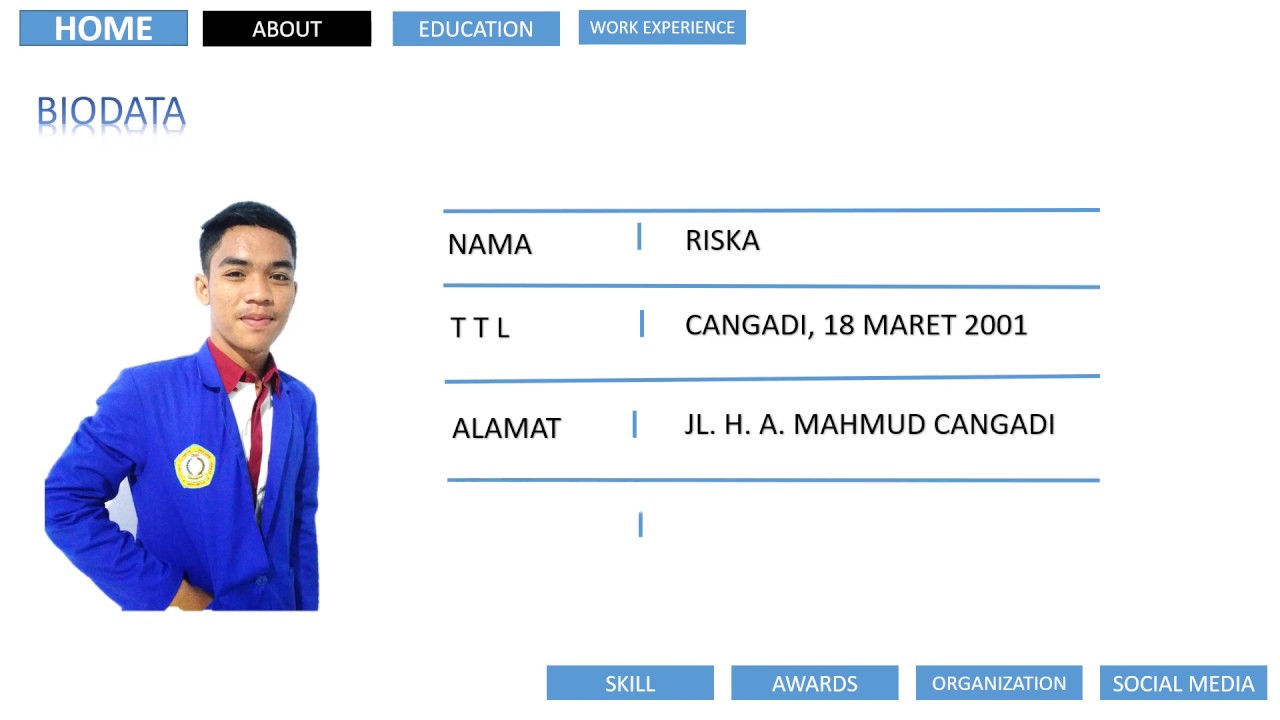 Membuat Curriculum Vitae Menggunakan Powerpoint (Riska)