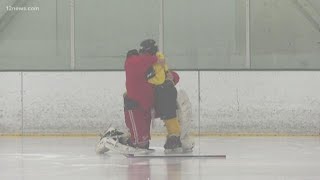 Az National Guardsman Reunites With Son At Hockey Practice