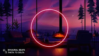 Healing SLEEP Music [ Theta + Delta ] The Tea Lounge Binaural Beats Insomnia Relief