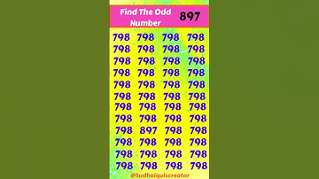 Can You Find the Odd Number? 🧩 Brain Teaser Challenge! 👀🔥 #shorts