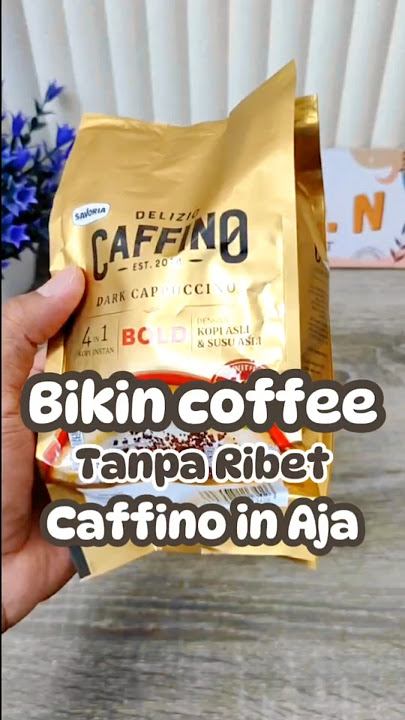 Rasakan sensasi kopi asli dengan Delizio Caffino Dark Cappuccino! ☕️ #KopiInstan #DelizioCaffino