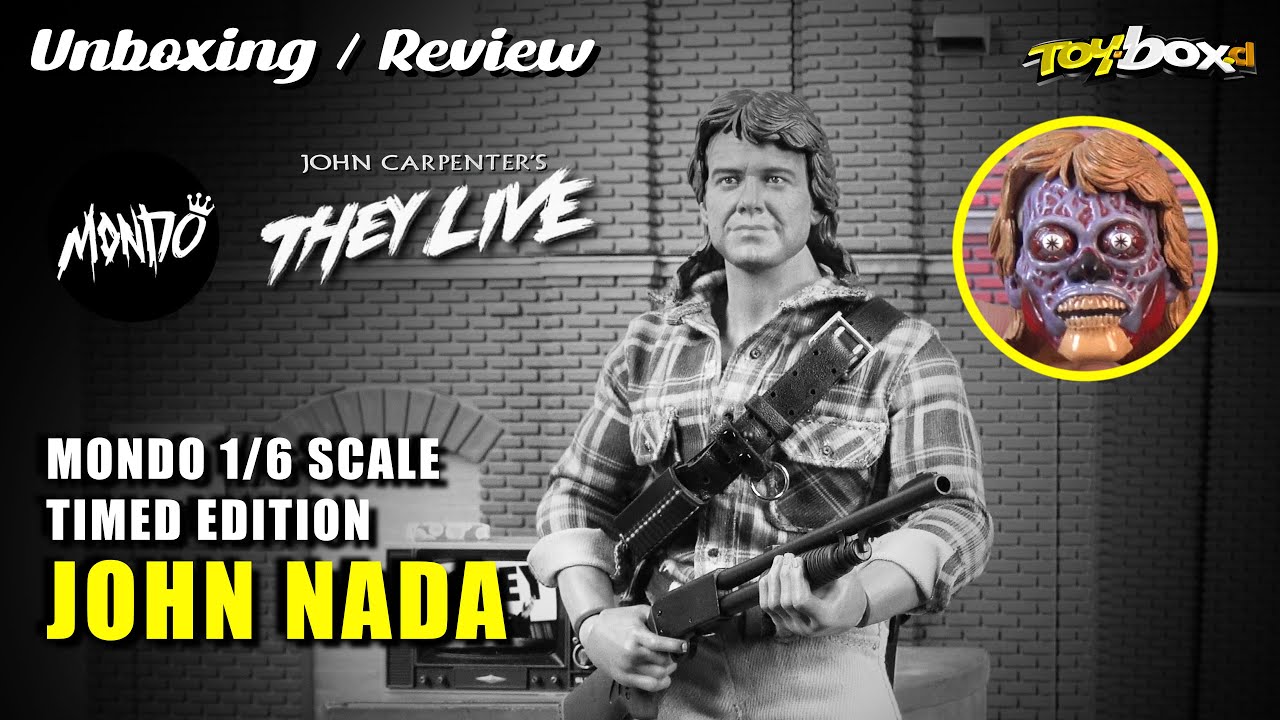 MONDO JOHN NADA - John Carpenter's They Live - Roddy Piper 1/6 Scale Unboxing & Review