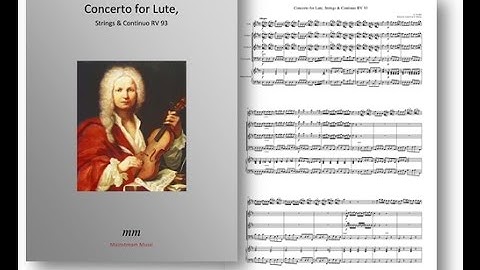 Concerto for Lute/Guitar, Strings and Continuo - RV 93